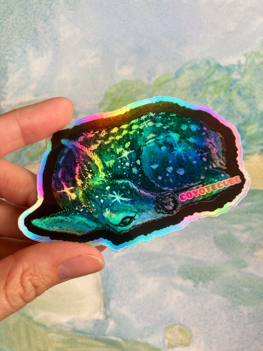 Iridescent Galaxy Fawn Sticker